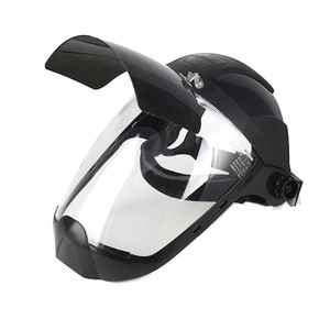 DP4 Series Face Shield, Chin Guard, Ratcheting, Polycarbonate, Anti-Fog, Flip-up Shade 8 IR Visor, Clear - S32281 DP4 Series Face Shield, Chin Guard, Ratcheting, Polycarbonate, Anti-Fog, Flip-up Shade 8 IR Visor, Clear - S32281
