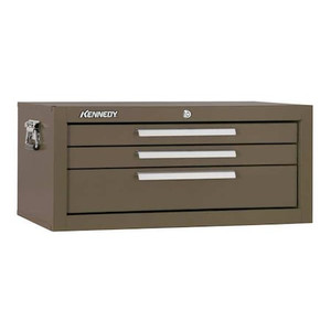 Signature Series Intermediate Chest, 3 Drawer, Brown, Steel, 26-3/4 in W x 12-1/2 in D x 11-3/4 in H - 2603B