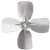 Propeller, Dia 6 1/2 In, 20 Deg Pitch - 2PYP2