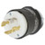 30A Twist-Lock Plug 4P 4W 120/208VAC L18-30P BK/WT - HBL2751