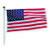 United States Flag, Outdoor, Tough-Tex, 5 ft H, 8 ft W, Polyester, 30 ft Min. Flagpole Height - 2730