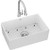 30"X19-15/16"X9-1/8", Sgl Bowl Farmhouse Sink Kit W/ Faucet, White - SWUF28179WHFC