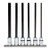3/8 in. Drive Extra Long Hex Bit Set, Metric, 6-Piece - J4990-SMXL