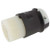 Locking Connector, 30 A, 480V AC, 3 Pole, 3 Phase, 4 Wire, L16-30R, 16 AWG to 8 AWG, Screw Terminals - HBL2733