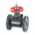 Diaphragm Valve, True Union, 1-1/4", PVC/FPM, S/T - DAB1012UFF