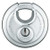 Padlock, Keyed Alike, Partially Hidden Shackle, Disc Stainless Steel Body, Steel Shackle, 1 in W - 26/90 KA