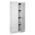 Shelving Storage Cabinet, 72 in H, 30 in W, 18 in D, Swing, Keyed, Gray, 3 Shelves, 0 Drawers - VF31301872-05