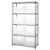 Steel Bin Shelving, 42 in W x 74 in H x 18 in D, 5 Shelves, Clear - WR5-700CL