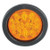 Flashing LED Light, LED, Amber, 4-5/16 in L - 607123-02SB