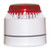 Horn Strobe, White/Red, ABS, 18 to 30VDC - LP7-18-30R