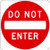 Do Not Enter Traffic Sign, 30 in H, 30 in W, Aluminum, Square, English, R5-1-30DA - R5-1-30DA