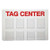 Tag Center, Unfilled, 15-3/4 In. H - TC8