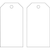 Blank Tag, 5-3/4 x 3 In, Wht, Met, PK25 - 76198