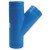 Single Wye, Polypropylene, 4", Schedule 40, 80 psi Max Pressure - 4 45Y