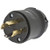 30A Locking Plug 3P 4W 125/250VAC L14-30P BK - HBL2711BK
