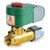 120V AC Brass Fuel Oil Solenoid Valve, Normally Closed, 1/2 in Pipe Size - JB8266D077L