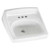 White Bathroom Sink, Vitreous China, Wall Mount - 0355041.020