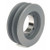 1/2 in to 2-1/2 in Quick Detachable Bushed Bore 2 Groove V-Belt Pulley 6.3 in OD - 5V632