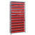Steel Shelving with plastic bins - 1275-100RD
