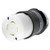 30A Twist-Lock Connector 4P 4W 120/208VAC BK/WT - HBL3433C