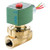 120V AC Brass Steam and Hot Water Solenoid Valve, Normally Closed, 3/8 in Pipe Size - 8263H305