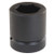 2 1/2 in Drive Impact Socket 7 5/8 in Size 6 pt Standard Depth, Black Oxide - J25122