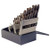 25PC 135° Heavy-Duty Cobalt Jobber Lngth Drill Set Chicago-Latrobe 550 Straw HSS-CO 8% 1mm-13mmx.5mm - 54127