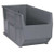 Storage Bin, Polypropylene, 16 1/2 in W, 17 1/2 in H, 41 7/8 in L, Gray - QRB166GY