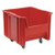 Mobile Storage Bin, Polyethylene, 16 1/2 in W, 12 1/2 in H, 17 1/2 in L, Red - QGH805MOBRD