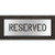 Pavement Stencil, Reserved, STL-108-70433 - STL-108-70433