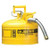 Type II Safety Can, 1 Gal Capacity, For Use With Diesel, Galvanized Steel, Yellow, Includes Hose - 7210220