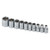 1/4" Drive Socket Set SAE 10 Pieces 3/16 in to 9/16 in , Chrome - 4910
