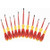 Insulated Screwdriver Set, Slotted/Phillips, Square, 11 pcs - 32198