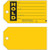 Hold Tag, 3 x 5-3/4 In, Bk/Yel, Met, PK100 - 86747