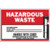 Hazardous Waste Label, Vinyl, PK100 - 121063