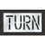 Pavement Stencil, Turn, 18 in - STL-116-71819