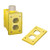 Electrical Box, 1 cu in, Outlet Box Type, 1 Gang, Valox, Rectangular Shape - HBLPOB1DY
