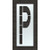 Airport Pavement Stencil, P, 108 in - STL-108-F108P