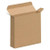 Reverse Tuck Folding Cartons, 4x1 5/8x4", Kraft, 500PK, 12" Inside Lg, 10" Inside W, 500 PK - RTC38