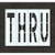 Pavement Stencil, Thru, 96 in - STL-116-79608