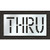 Pavement Stencil, Thru, 18 in - STL-116-71808