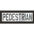 Pavement Stencil, Pedestrian, 24 in - STL-116-72425