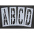 Pavement Stencil, 48 in, Alpha Kit, 1/16 - STL-116-8485