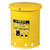 Oily Waste Can, 6 Gal., Steel, Yellow - 09111