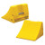 Wheel Chock, 11 In H, Urethane, Yellow - MC3009
