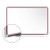 36"x48" Magnetic Porcelain Whiteboard, White Trim - DFMCH34