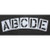 Pavement Stencil, 24 in, Alphabet Kit, 1/8, STL-108-8245W - STL-108-8245W