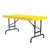 Rectangle Heavy Duty Commerical Adjustable Height Plastic Folding Table, 24" W, 48" L, 22" to 32" H - RA2448-28
