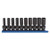 10 Piece 3/8" Drive 6 Point Deep Universal Impact Metric Socket Set - 84924N