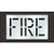 Pavement Stencil, Fire, 18 in - STL-116-71801